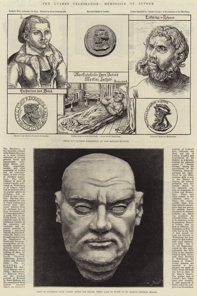 The Luther Celebration, Memorials of Luther by Lucas Cranach the Younger